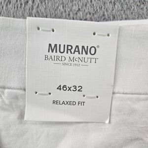 $115 NEW Baird‎ Mcnutt Murano Linen Pants Men 46 x 32 Relaxed Fit White